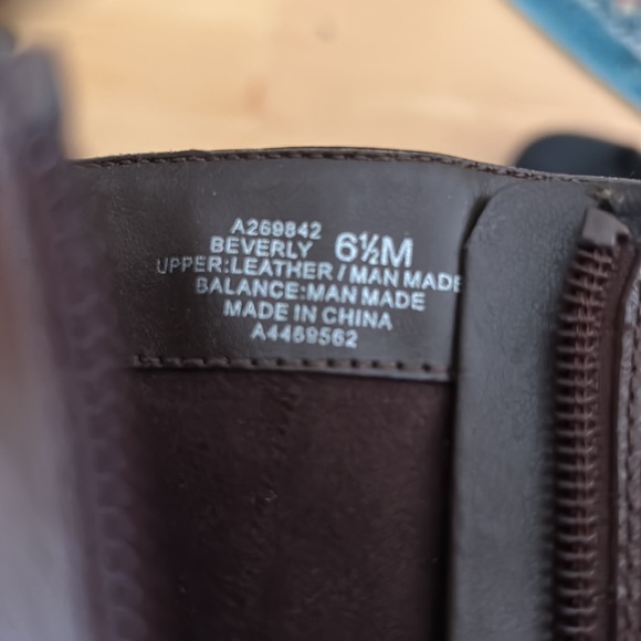 H by Halston Heeled Leather Boot like new Ladies 6 1/2 Medium Brown - Picture 4 of 5